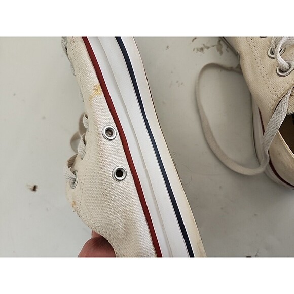 Converse Chuck Taylor All Star White Low Top Sneaker in Women's Size 7 Mens Sz 5 - Picture 9 of 16